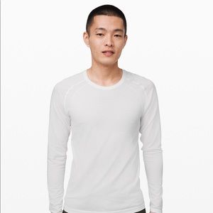 Men’s L Lululemon Metal Vent Tech LS White